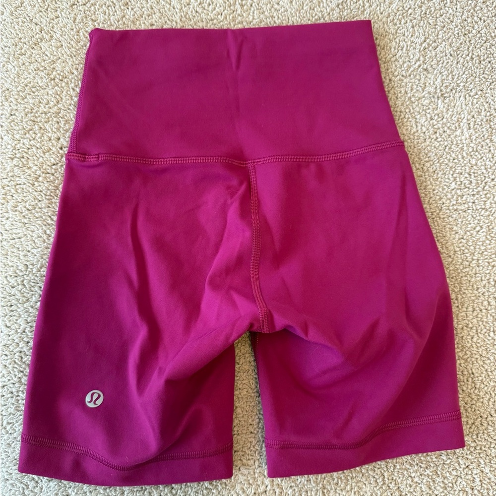 lululemon athletica Women's Pink High-Waisted Biker Short